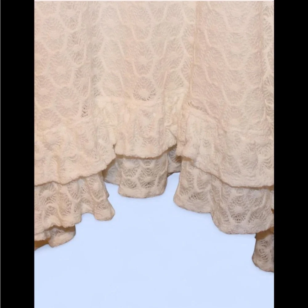 Anthropologie lace ivory midi dress women’s size medium nwt - Picture 2 of 8